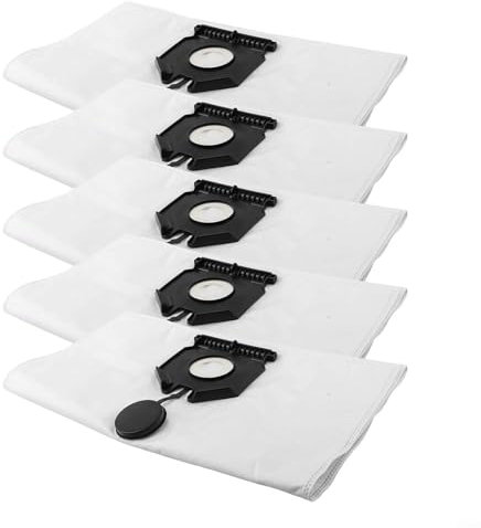 Puupaa Lot de 5 sacs d'aspirateur réutilisables pour Karcher NT 40/1 NT 50/1 Tact 2.889-155.0, sacs à poussière de rechange