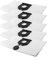Puupaa Lot de 5 sacs d'aspirateur réutilisables pour Karcher NT 40/1 NT 50/1 Tact 2.889-155.0, sacs à poussière de rechange