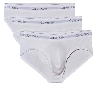 Calvin Klein Herren Unterhose Icon 3 Stk. Icon Baumwollmischung Unterwäsche Elastan, mittlerer Zustand, Hüfte ruhend, Kult Elastische Taille Gürtel