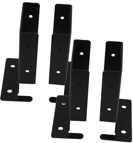 Hemobllo 4pcs Heavy Duty Garden Fence Base Supports Lawn Picket Fence Holders for Easy Installation and Garden Stable Edging for Courtyard