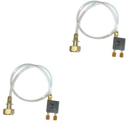 TOYANDONA 2pcs Propane Bottle Refill Hose Adapter for Gas Stove Camping Stove Converter Portable Outdoor Camping Hiking Gas Tank Adapter