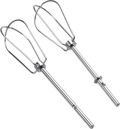 2 Stück Rührbesen für Handmixer, Edelstahl Hand Mixer, Rührstäbe für Handmixer,Rühreinheit für Handmixer-Ersatz für Handmixer, Rechts Links Quirl Mixer für Küchenmaschine (Wire rod *2)