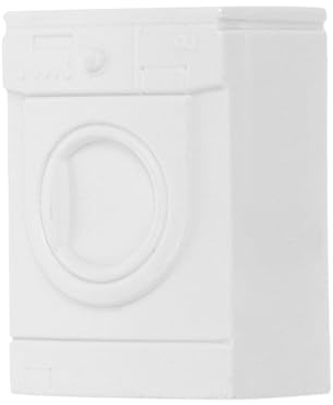 FUNNETOYU Miniature Washing Machine Toy 1:30 Scale Plastic Portable Washer Model with Collectible Value and Lightweight Design for Dollhouse Playtime and Tiny Laundry Room Decoration