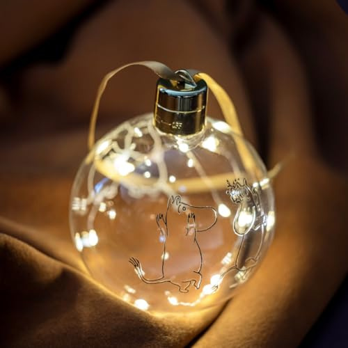 Mumin, Weihnachtskugel mit LED-Lichtern, Mumin, 80 cm, Durchmesser 11 cm