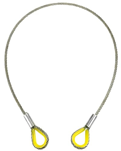 Anschlagseil / Steel 1T WLL 10mm x 1m mit Kausche