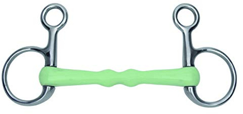 Shires Equikind Mullen Hanging Cheek Snaffle - Pale Green - 5 1/2
