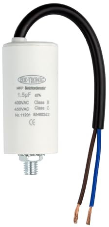 Kondensator Anlaufkondensator Motorkondensator Arbeitskondensator Kabel 1,5µF 450V