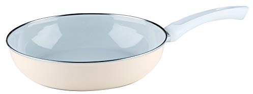 Riess, 0057-011 - Sartén esmaltada extra fuerte, 28 cm de diámetro, 6,5 cm de altura, 2,2 litros, esmalte, para inducción