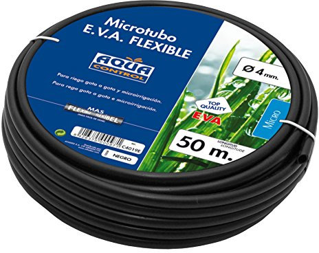 Aqua Control C4019E - Rollo de 50m de micro tubo de 4mm para riego por goteo.