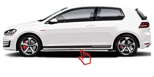 Strisce Laterali Set Adesivi 3 & 5 porte (NERO)