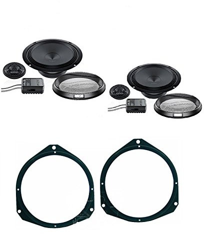 Audison APK 165 kit casse auto a due vie 165mm, potenza RMS 100W a 4 Ohm set adattatori altoparlanti per ALFA Mito Predisposizione Anteriore
