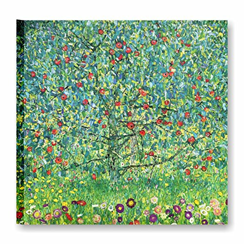 Quadri L&C ITALIA Klimt Albero di Mele - Quadro Moderno per Soggiorno Cucina 50 x 50 Stampa su Tela da Parete con Natura Riproduzione