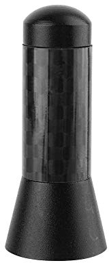 Keenso Mini Auto Antenne Universal Auto Antenne 3,5 cm Carbon Fibre Stubby Shorty Antenne Schraube Aluminium(nur zur Dekoration