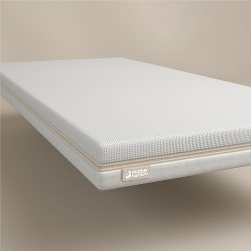 Mother Nurture Slumberpad Plus Babybett-Matratze, 140 x 70 x 10 cm, doppelt, wendbar, atmungsaktiv, wasserdicht, leicht zu reinigen, hypoallergen, wasserdicht, Kinderbett-Matratze