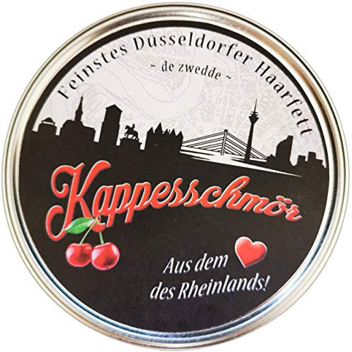 Kappesschmör Pomade KEHSCH - de zwedde | ölbasierte Kirschpomade | firm hold | seidiger Glanz | vom Barbershop Cut Corner aus Düsseldorf entwickelt | Duft: Kirsche & Chili | 99g