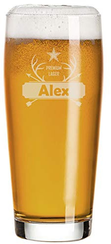 Amikado Verre à Bière avec prénom gravé - Nordik (Verre)