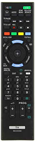 VINABTY RM-ED060 Télécommande de Remplacement Compatible avec Sony LCD TV KDL-50W829B KDL-42W829B KD-70X8505B KD-65X8505B KD-55X8505B KD-49X8505B KD-49X8505B KDL-50W815B KDL-55W829B KDL-50W829B