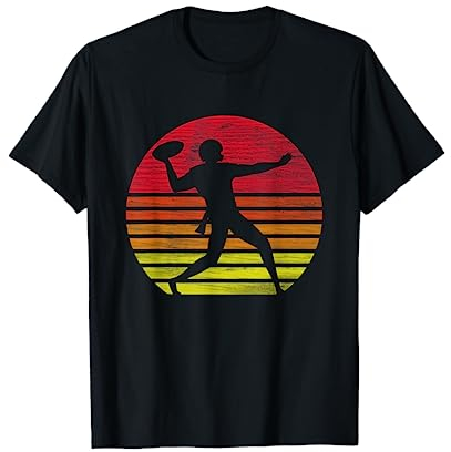 Retro American Football Spieler Silhouette T-Shirt