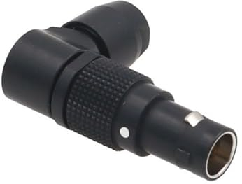HangTon Schwarz 0B FSG 304 4 Pin 90 Grad Stecker Drehbar Einstellbar Rechtwinkel Stecker Kreis Push Pull Kabel Stecker Kompatibel für Lemo