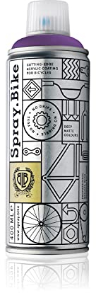 SPRAY.BIKE Fahrrad Lackspray in versch. Farben - KEINE GRUNDIERUNG notwendig - Acryllack/Lack Spray in 400 ml Spraydose, Matt- und Klarlack Optik möglich (Magentalila Mirage, Matt)