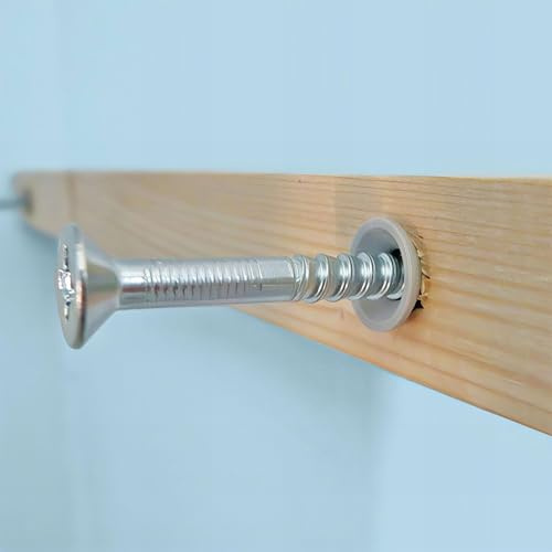 200 tacos de acero multimaterial para golpear, cabeza avellanada, nailon, 6 x 40 mm