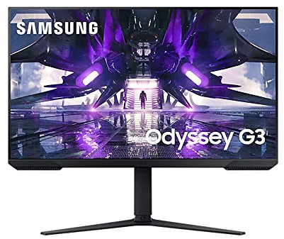 Samsung Ecran PC Odyssey G3 32'' 165Hz, 1ms MPRT , Dalle VA, Résolution FHD 1920 x 1080 , 3 000 : 1 , 250 cd/m², AMD FreeSync Premium, Eye Saver Mode, Pied Ajustable, HDMI, DisplayPort