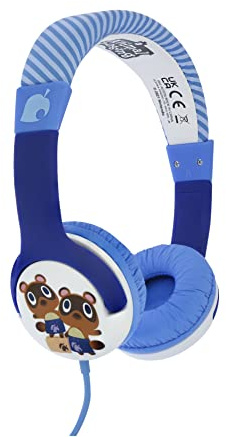 OTL Technologies Animal Crossing Timmy and Tommy Kinder-Kopfhörer, kabelgebunden, Blau