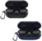 Compatible with Bose QuietComfort Earbuds Case, onetuo Silicone Case Cover Easy Carrying Protective Case Cover Compatible with Bose QuietComfort Noise Cancelling Earbuds (2 pack-Black+Blue)