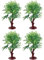 Mini Model Tree 4pcs Künstlicher Baum Miniatur Landschaft Baum Baum Landschaft Architektur Landschaft Modellbaum