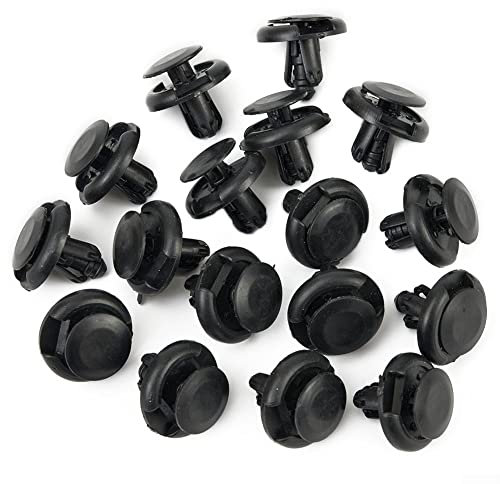 Lot de 100 clips de garniture de carrosserie de voiture, rivets en plastique universels en nylon noir pour voiture pour Toyota Accessoires de voiture