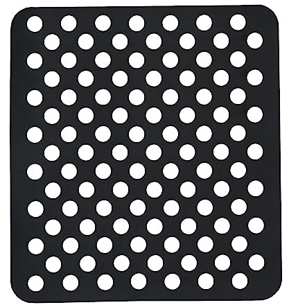 Kinvara SPÜLBECKEN Einlage 31x28cm eckig Spülbeckenmatte Spülbeckeneinlage Spülmatte Spülmatte Abtropfmatte Matte 3-Varianten 55 (Schwarz)