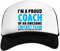 I'm A Proud Coach of An Awesome Cricket Team Weiß Schwarz Unisex Kinder Baseball Cap Kids White Black