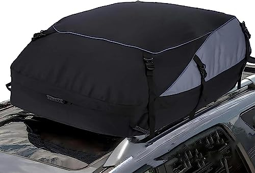 Dachgepäckträger, wasserdichte Autodachtasche mit Aufbewahrungstasche, Transporter oder SUVs mit/ohne Gepäckträger, 20 Kubikfuß, inkl. 2 + 6 zusätzliche Gurte