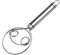 Batidor de masa danés - Danish Dough Whisk - Batidor de masa danesa - Batidor danés - Batidor de huevos manual | 21,5 x 8,5 cm con mango de madera batidora, para hornear postres de pizza y postres