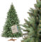 Albero FAIRYTREES Nordman Premium 180 cm, realizzato nell'UE. Albero di Natale artificiale formato da due materiali diversi, con supporto in frassino fatto a mano, tronco marrone.