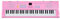 61 Keys Musical Keyboard Professiona Synthesizer Mini Piano For Electronic Organ Music (Color : Pink)