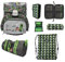 Familando Minecraft Schulranzen Set mit gefüllter Federmappe und großer Sporttasche - Ergonomisch, Leicht, Robust, 17 Liter Volumen, 1,2 kG, wasserdichter Boden - Schultasche Jungen 1. Klasse