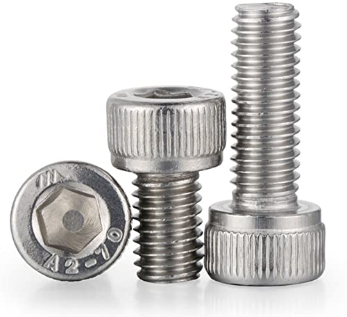 2stk M12-1.5×60mm Metrisches Feingewinde 304 Edelstahl Sockel Head Cap Schrauben