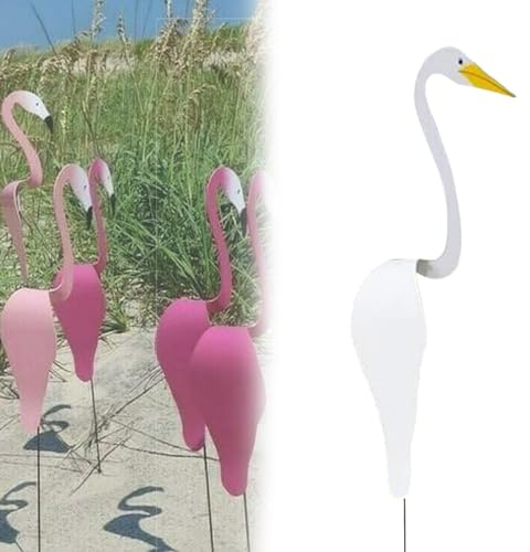 Art en métal de Jardin d'oiseaux dansants de Floride, Oiseau tourbillonnant coloré, Flamant Rose Dynamique et fantaisiste, Flamant Rose Dansant de Floride, Moulin à Vent pour décoration de Jardin (Co