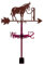 SUPERDANT Esel Wetterhahn Tier Stahl Wetterfahne Esel Weather Vane Gebundene Esel Wetterfahnen Ornament Outdoor Eisen Dach Bauernhaus Garten Outdoor Hof Zuhause Dekor Geschenk