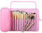 Illkjasfc Make Up Tasche Kosmetikpinsel Make Up Tasche Aufbewahrungstasche Pinsel Handtasche Kosmetiktasche 12 Pinselhaltern