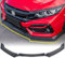 Auto Frontspoiler für 10th Gen Honda Civic Hatchback / Type R FK7 FK8 2016 2017 2018 2019 2020,Auto Frontlippe Spoiler Stoßfängerlippe Spoilerlippe ABS Dauerhaft AntiKollision Frontspoiler Protector