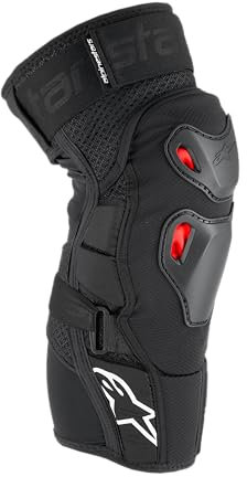 Alpinestars - Bionic Pro Plsma Ginocchio Protectr Nero/Rosso/Bianco Sm/Md (6503125-132-S/M)