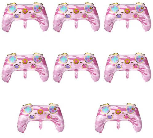 8 Pcs Video Game Party Balloons 23.6 x 15.7 Inch Game on Balloons Video Game Birthday Decorations Video Game Controller Aluminum Foil Balloon for Birthday Game Party Decoration
