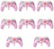 8 Pcs Video Game Party Balloons 23.6 x 15.7 Inch Game on Balloons Video Game Birthday Decorations Video Game Controller Aluminum Foil Balloon for Birthday Game Party Decoration