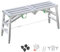Gerüste, Stufenleitern, Arbeitsbühnen, Rutschfestes Netz-Arbeitsplattform-Set, 30 cm bis 40 cm breit, verstellbares tragbares Gerüst, verzinktes Stahlgerüst for Zuhause/Baustelle(L180cmxW40cm(70 7/8x