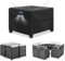 SIRUITON Housse de protection pour meubles de jardin, imperméable et résistante, en tissu Oxford 420D robuste, avec ventilations, 150 x 90 x 75 cm, noir