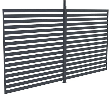G21 - Parete lamellare fissa, 3,7 x 2,2 m, per pergola Austin