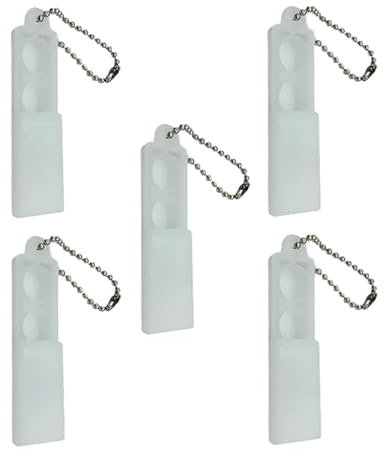 Hearing Aid Battery Case, 5pcs Plastic Hearing Aid Battery Storage Boxes with Keychain, Pocket Size Holder, Portable Travel Case for pocket size