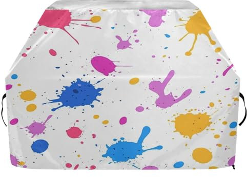 JUMBEAR Hip Hop Style Color Spray Paint Barbecue Cover, BBQ Grill Cover fits Weber, Brinkmann, Heavy Duty Large BBQ Covers, UV & Waterproof, Rip-proof(165x63.5x114cm)